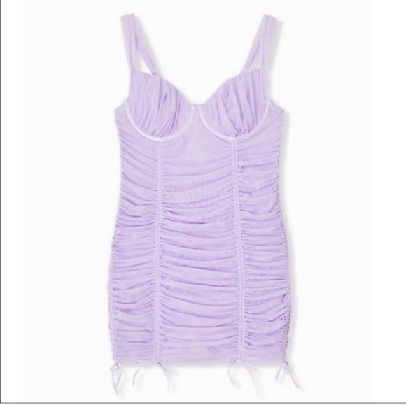 torrid Other - Torrid Purple Mesh Drawstring Chemise 3 3x 2x